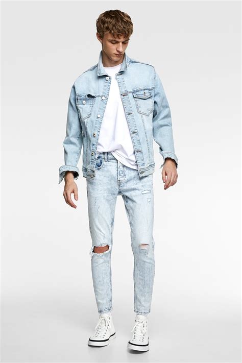 giacca jeans uomo zara